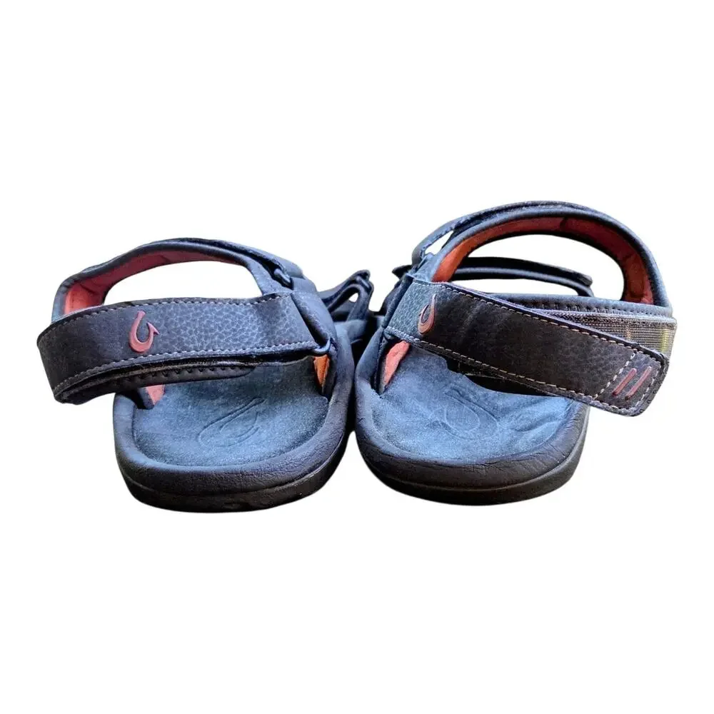 Olukai Hokua Pahu 10232-483V Sandals Mens US 12 Brown Open Toe Adjustable Strap
